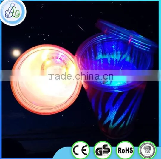 Wholesale led ps double layer cup