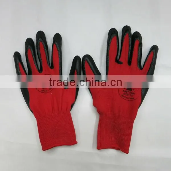Crinkle Latex Coated Nylon Safety Gloves