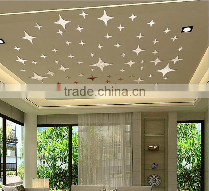 Collocation photo wall stickers,Art mirror starshine wall stickers,Three-dimensional decorative mirror wall stickers