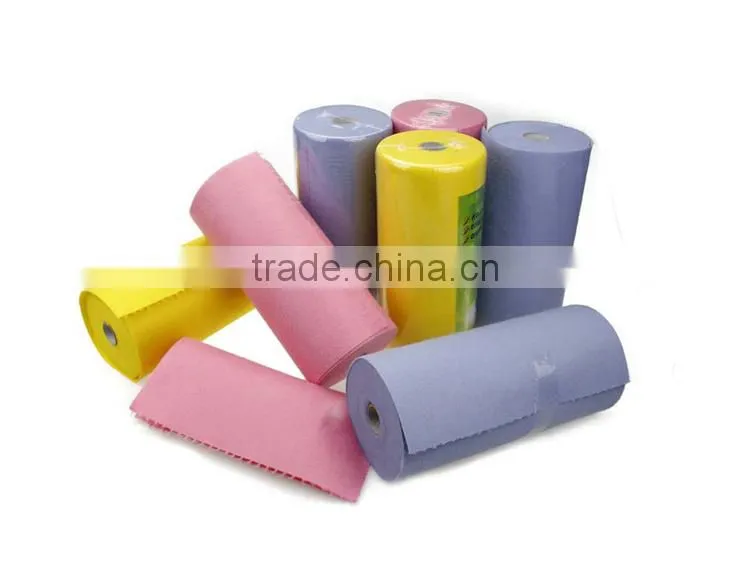 Oil Absorbent Kitchen Cleaning Towels , Needle Punched Nonwoven Cleaning Cloths
