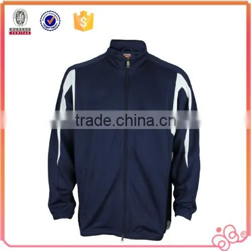 100% polyester tricot men jacket for training