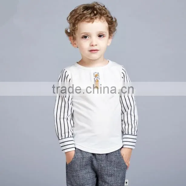 wholesale high quality clothing children's boutique clothing Autumn/Winter latest shirt designs for boys made in china