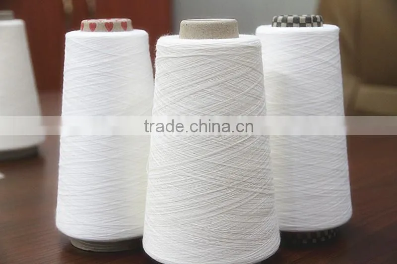 Low price free sample Ne20s 26s 30s 32s 40s 50s 60s 80s polyester yarn for sewing lot in stock