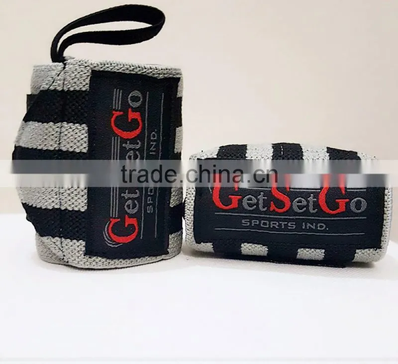 2016 Custom Weight lifting Fitness Wrist Wraps