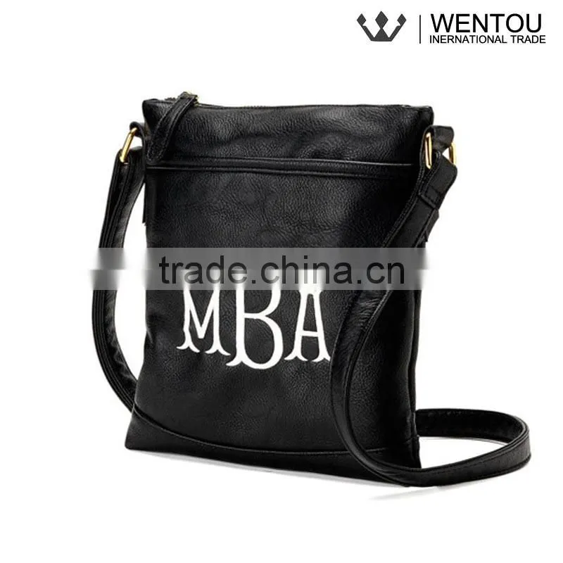 Personalized Monogrammed Crossbody Handbag With Long Strap