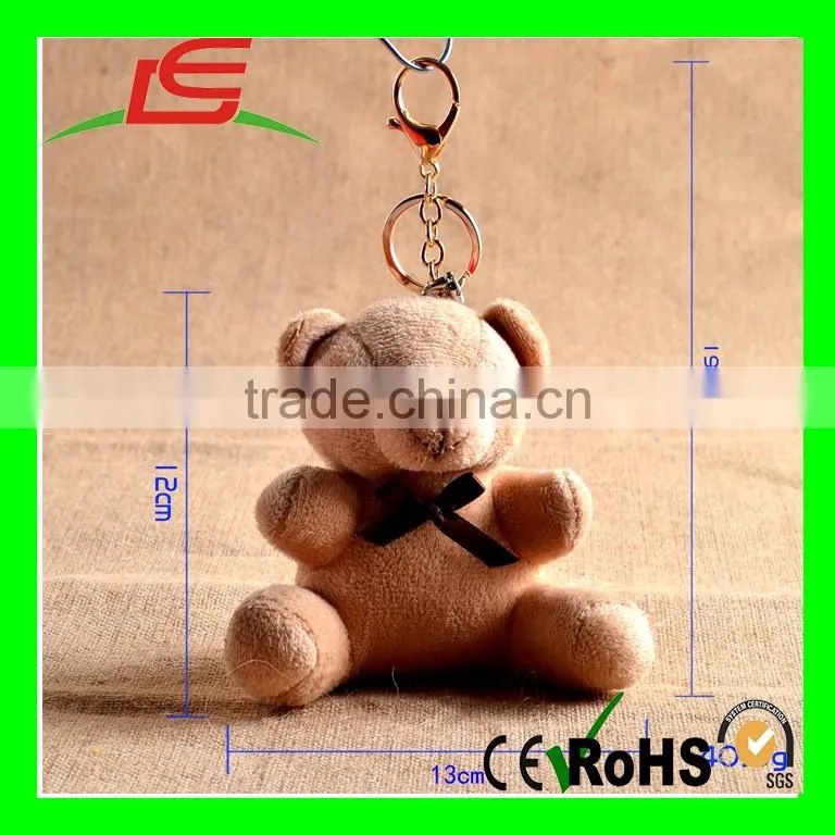 2016 Hot Selling Animal Style Cute Stuffed Plush Teddy Bear Keychain