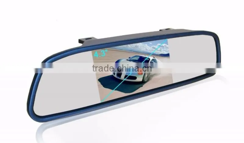 NEW 4.3inch digital car mirror monitor,touch keypad,rearview mirror
