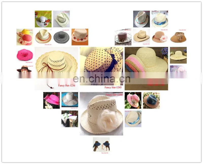 Custom Cheap Summer Straw sunhat for girls wholesale