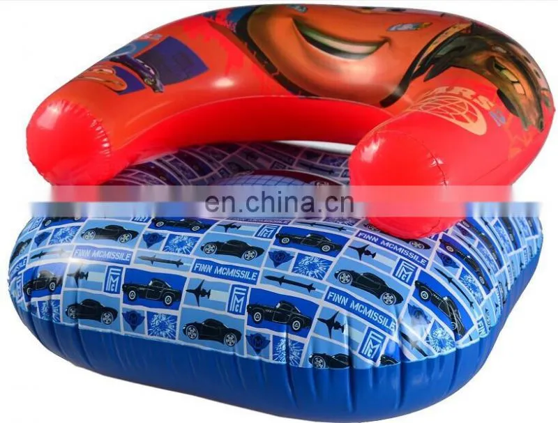 ICTI Approved 6P & EN71 PVC Inflatable cute colorful Kids inflatable air sofa