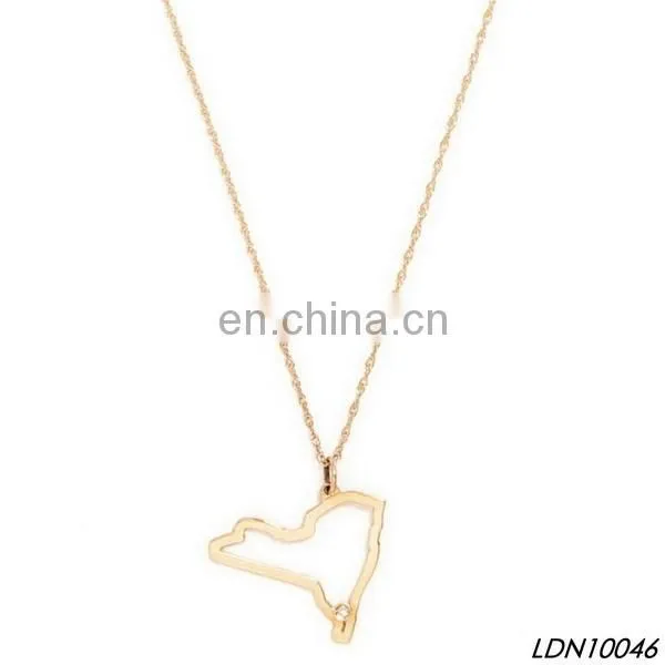 New Long Layered Gold Shark Tooth Pendant Necklace Bijuterias Atacado Colar