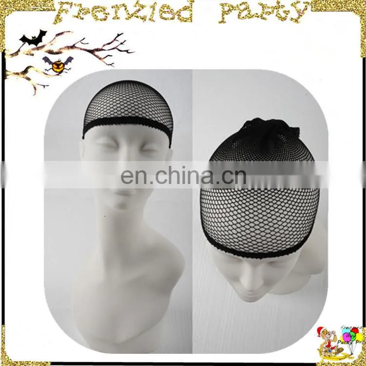 Snood Nylon Stretch Mesh Black Unisex Stocking Wig Caps FGWA-1003