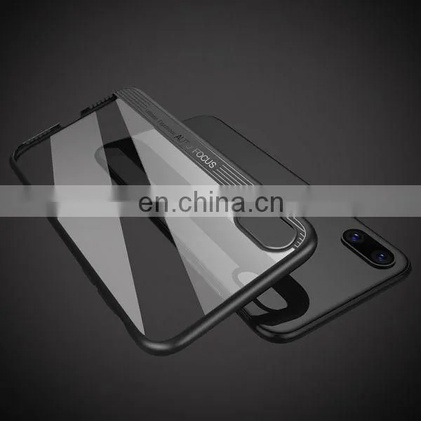 Phantom Series Transparent PC Back Cover Case for iPhone X - White