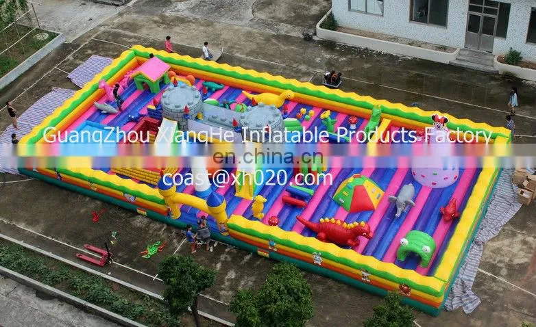 Endless fun and populare outdoor or indoor commercial grade vinyl tarpaulin FU048 inflatable playground