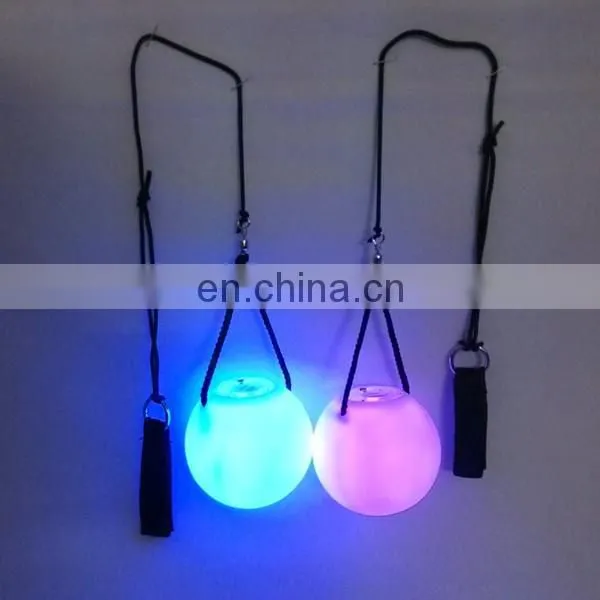 1 Pair LED POI Thrown Balls for Professional Belly Dance Level Hand Props