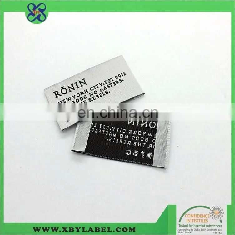 private staight cut white label for garment