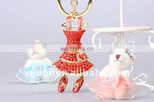 CRYSTAL CLOTH KEY CHAIN FOR GIRLS