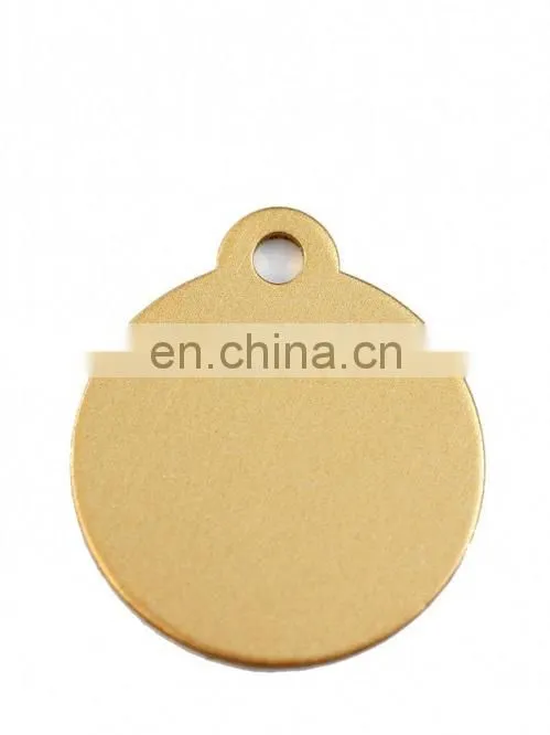 Round shaped metal blank dog tags