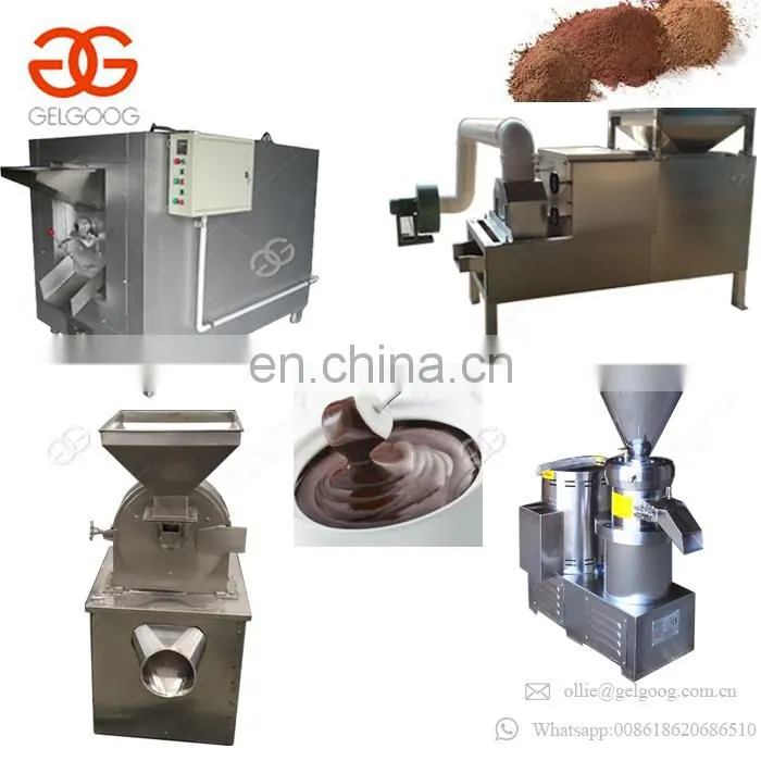 High Output Stable Working Cocoa Butter Making Equipment Roasting Machinery Cocoa Bean Butter Processing Line