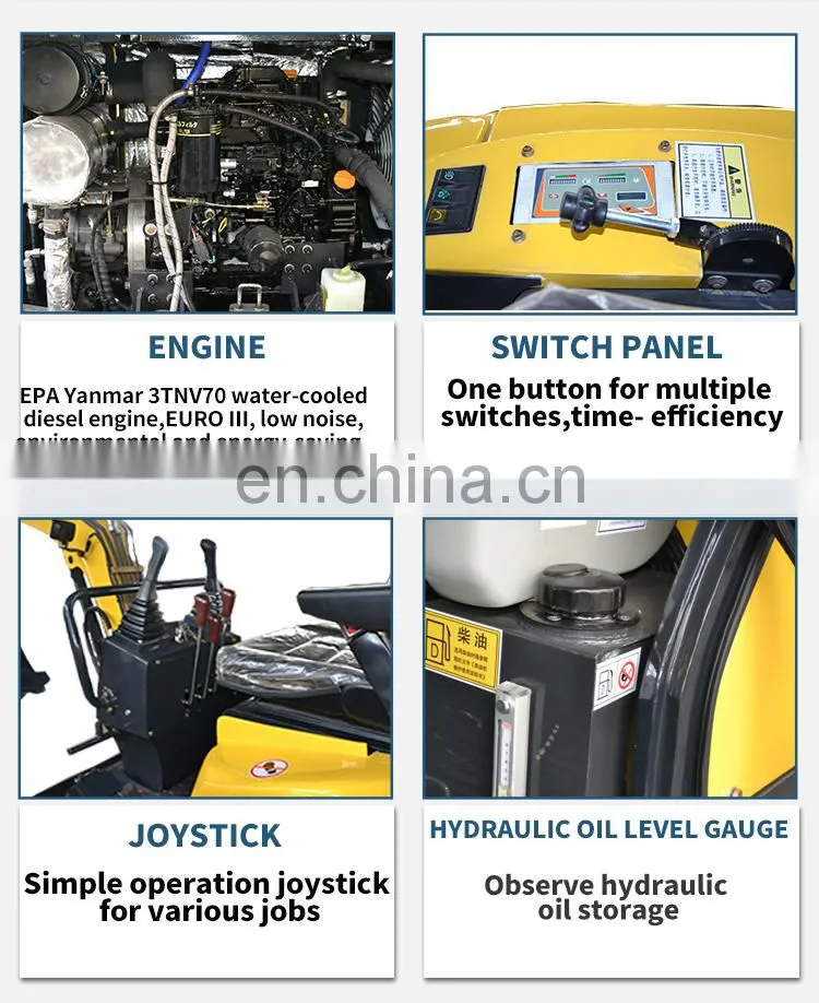 1600 kg china rhinoceros mini bagger machine 1.6t 1.7t 1.8t mini excavator with ce