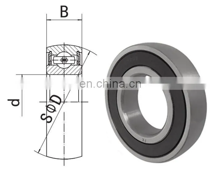 Spherical Surface Ball Bearing CS205 LL Sphered Outer Bearing CS205