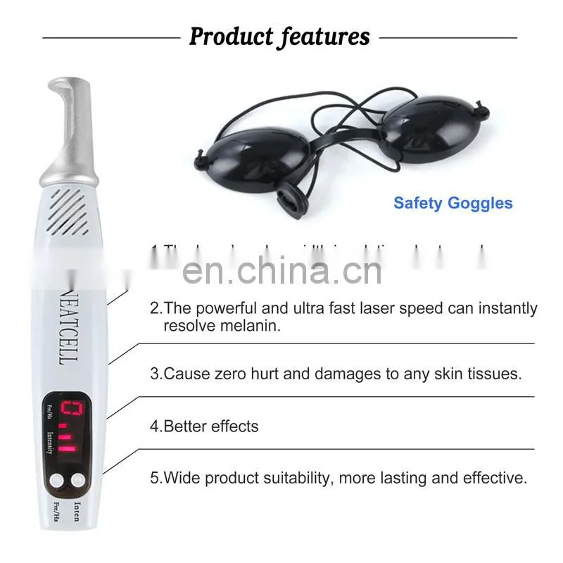 Blue Picosecond Laser Pen Tattoo Scar Freckle Removal Machine/ Red Picosecond Skin Care Device