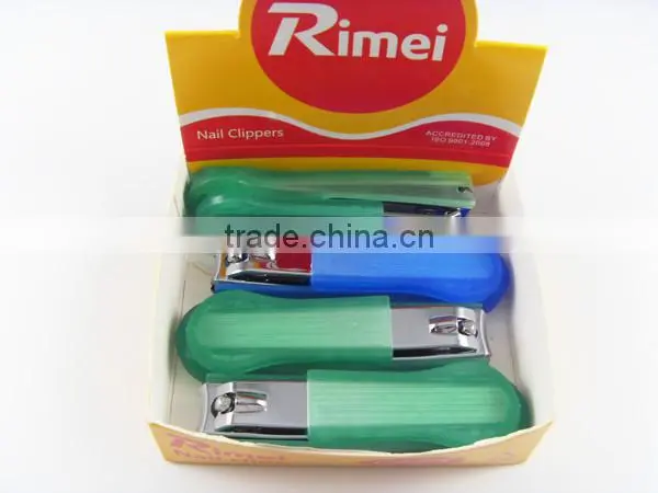 2014 new arrival stainless steel baby nail clipper plastic cover nail clipper