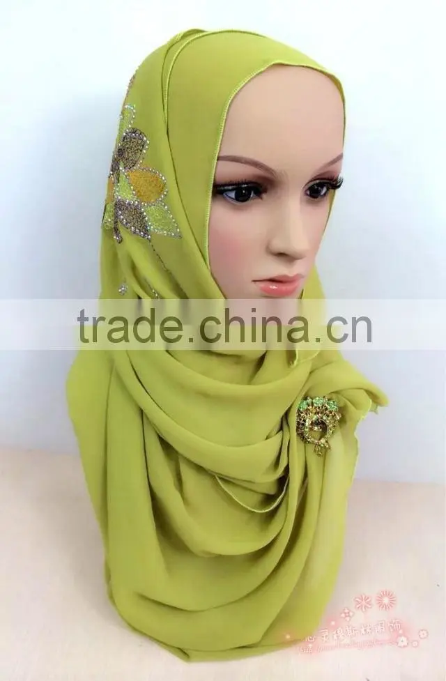 S120 Fashion Big size scarf saudi arabia super square muslim scarf