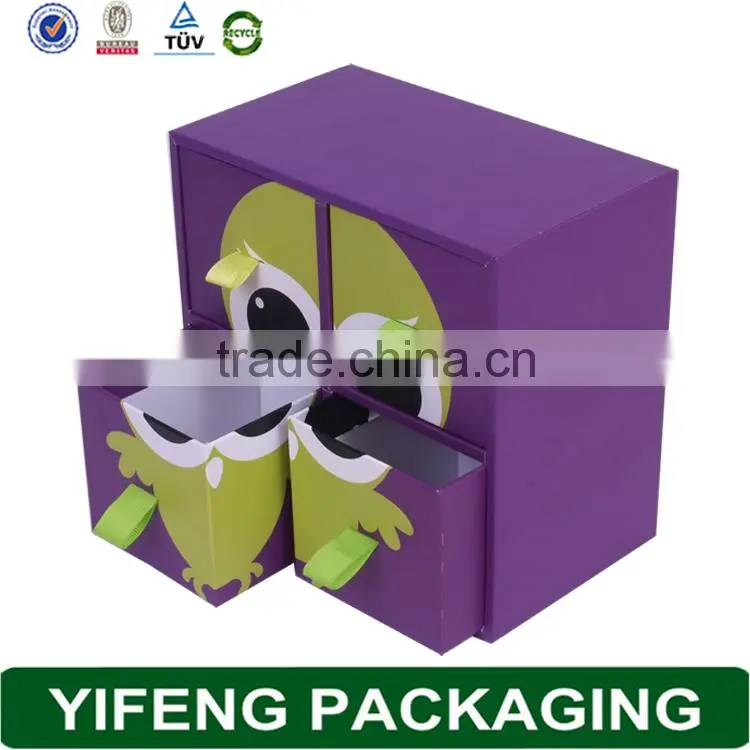 2015 hot sale China supplier high quality new products custom cardboard drawer storage box