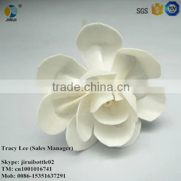 natural flower aroma reed diffuser white color diffuser flower