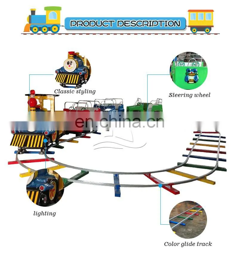 Kiddie rides amusement park backyard track train for sale