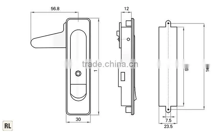 Push bottom plane lock rod control plane lock