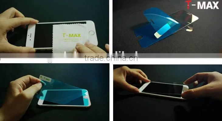 clear gold tempered glass screen protector for iphone5 0.3mm 2.5D shine glass with factory price