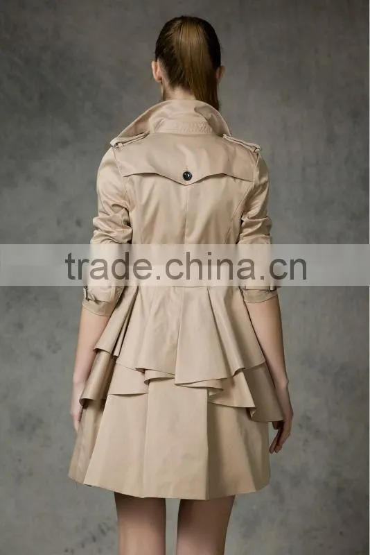 New arrival 2013 latest design fashion women wind coat