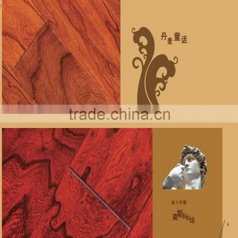 Elm Embossed Engineered Solid Wood Flooring Manufacturer With High Quality