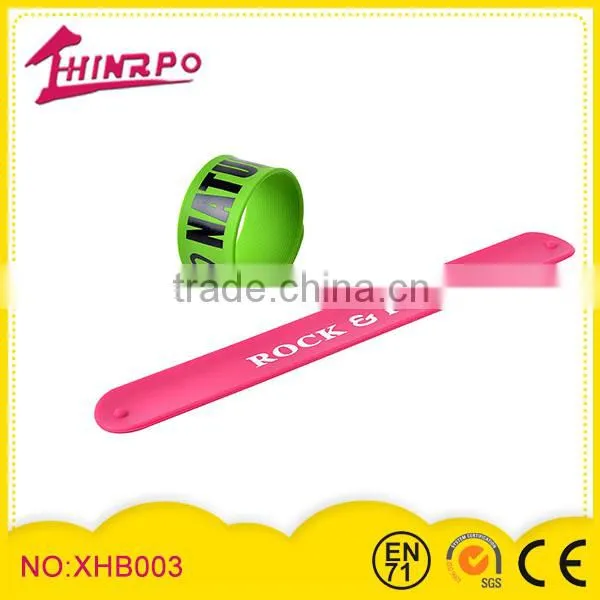 hot selling fashion silicone slap bracelet