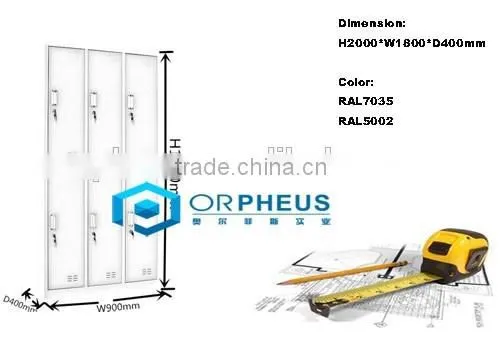 Competitive Price Multi-door Waterproof Clothing Storage Public Metal Spa locker