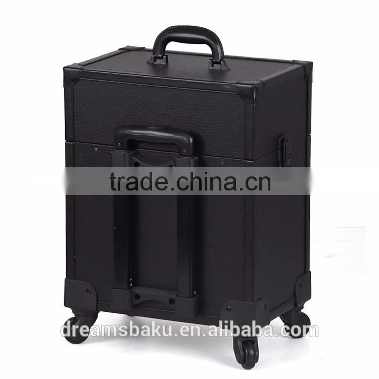 Professional Travel Trolley Rolling luggage Cosmetic beauty makeup case