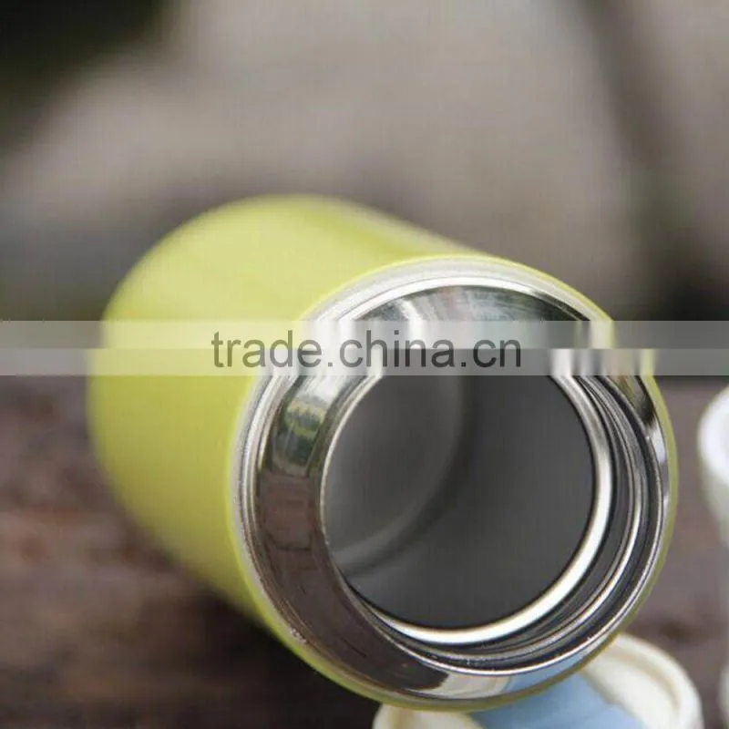 COLORFUL DOUBLE WALL VACUUM FLASK WITH WHITE BOX PACKAGING