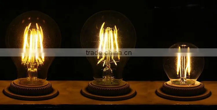 LED Filament A60 4W E27 4W 120Lm/W 360 degree beam angle/led filament bulb