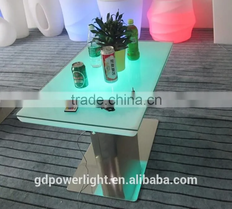 New PE Plastic Bar Table with LED light and remote control YXF-8856
