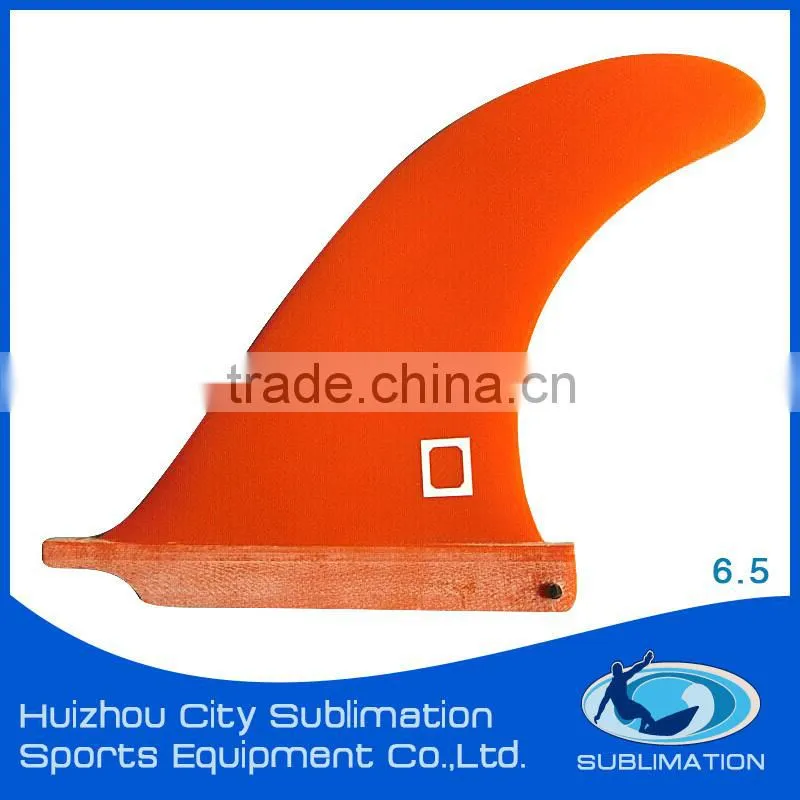 High Performance and Maneuverability Epoxy Resin Fiberglass Centre Fins, Wooden Skin