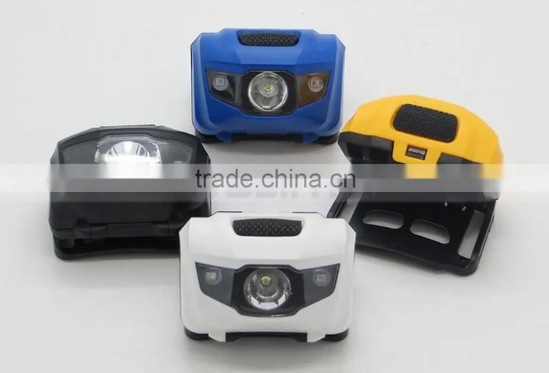 AAA Battery Car Headlamp LED Portable Blue Headlight