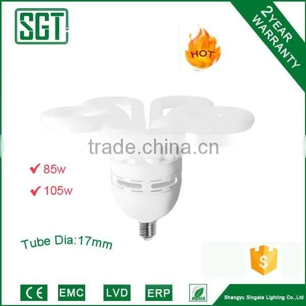energy saving light 105w 17mm 5U flower cfl lamp price