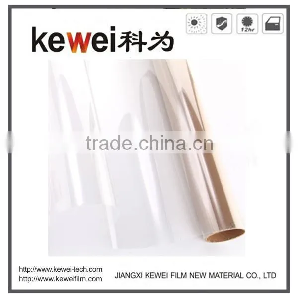 Transparent 85% clear color 2mil film for home window glass
