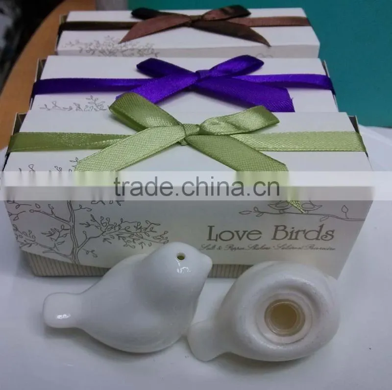 lovel birds ceramic salt & pepper shakers