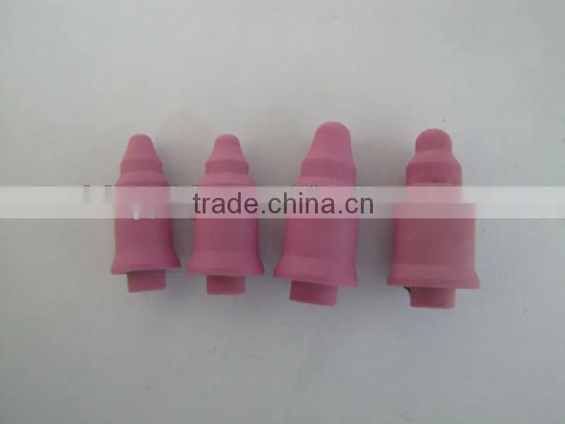 Welding ceramic located pin