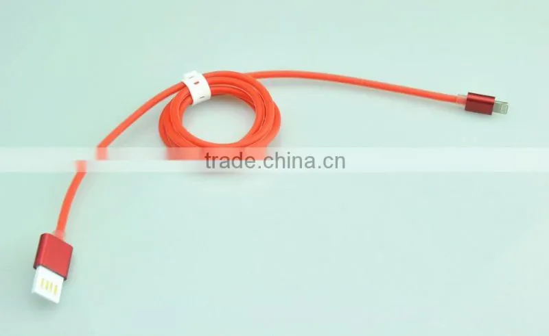 colorful transparent micro usb cable charger cable for Iphone/Ipad