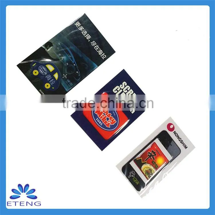 HOT & Fashion custom printing sticky mobile phone screen cleaner