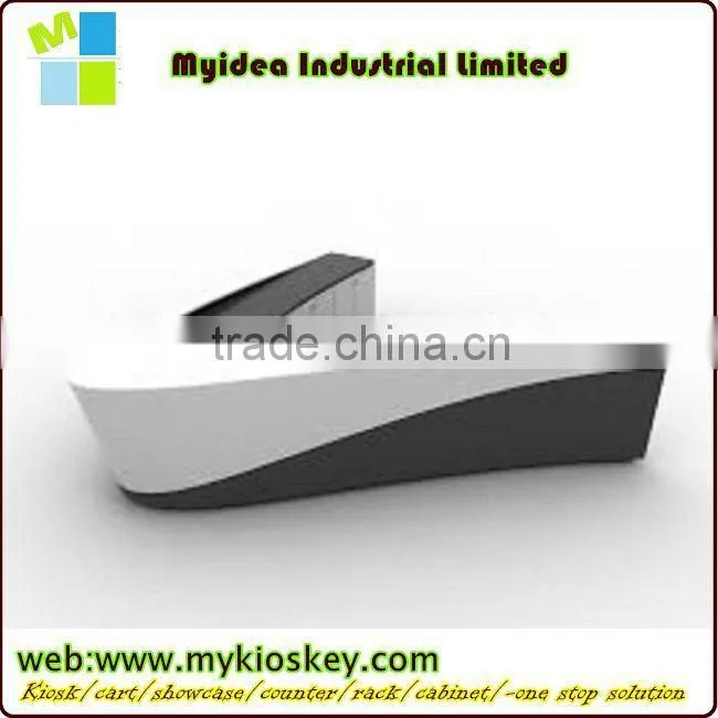 2015 Fantastic Design High Gloss Blue Cambered Surface Bar Counter bar counter plastic