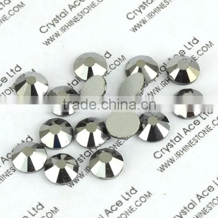 Loose crystal stones , non hotfix Jet Hematite